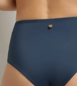 Bas de maillot de bain taille haute Bleu Dim Swimwear Silhouette