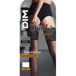 Bas up noirs DIM UP SEXY 15D large jarretière dentelle