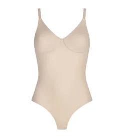 Body femme avec soutien-gorge intégré en microfibre Nude Dim Silhouette Invisible