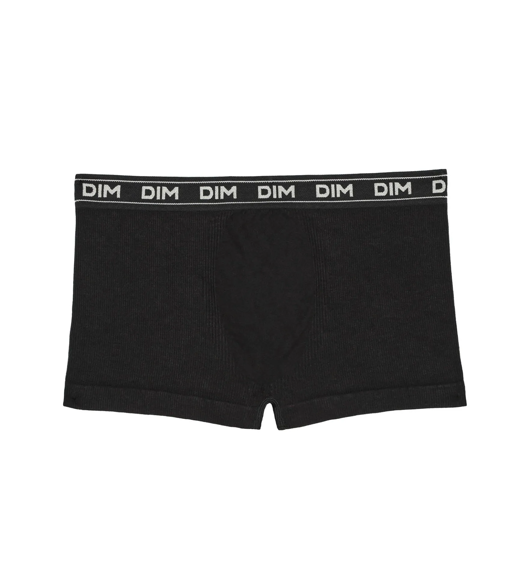 Boxer garçon en coton modal côtelée Noir Dim Icons