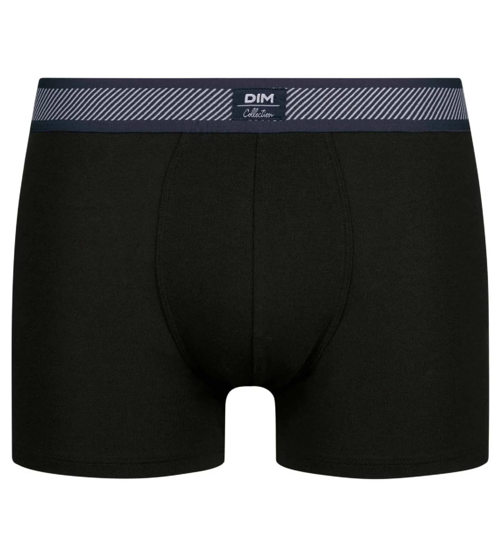 Boxer homme en coton modal à ceinture rayée Noir Dim Smart