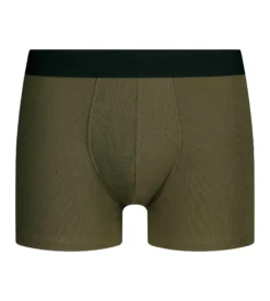 Boxer homme en coton modal côtelé Vert Olive Dim Élégant