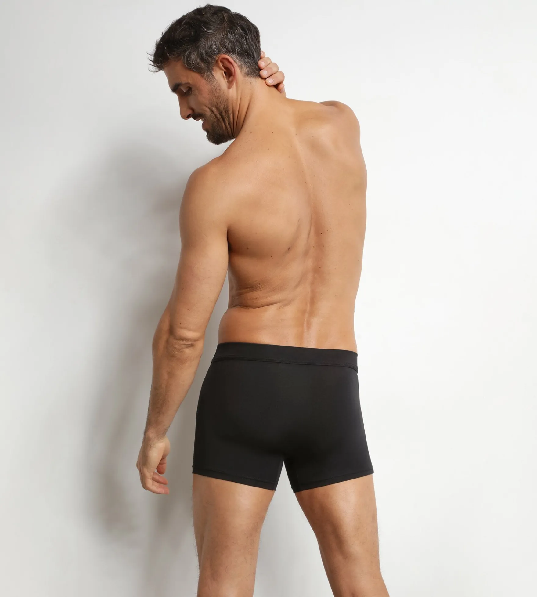 Boxer homme en coton modal Noir Dim Gentleman