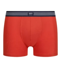 Boxer homme en coton modal piqué et ceinture rayée Orange Dim Smart