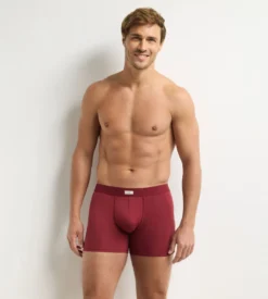 Boxer homme grenat Trendy