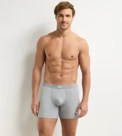Boxer homme gris mélangeTrendy