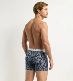 Boxer homme imprimé bleu Trendy