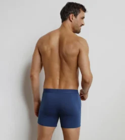 Boxer homme long en coton Bleu Nuit Dim Trendy
