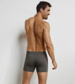Boxer homme long en coton Gris Foncé Dim Trendy
