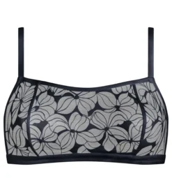 Bralette femme sans armatures Bleu Dim Bloom