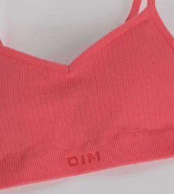 Brassière fille sans couture à mousses amovibles microfibre Rose Dim