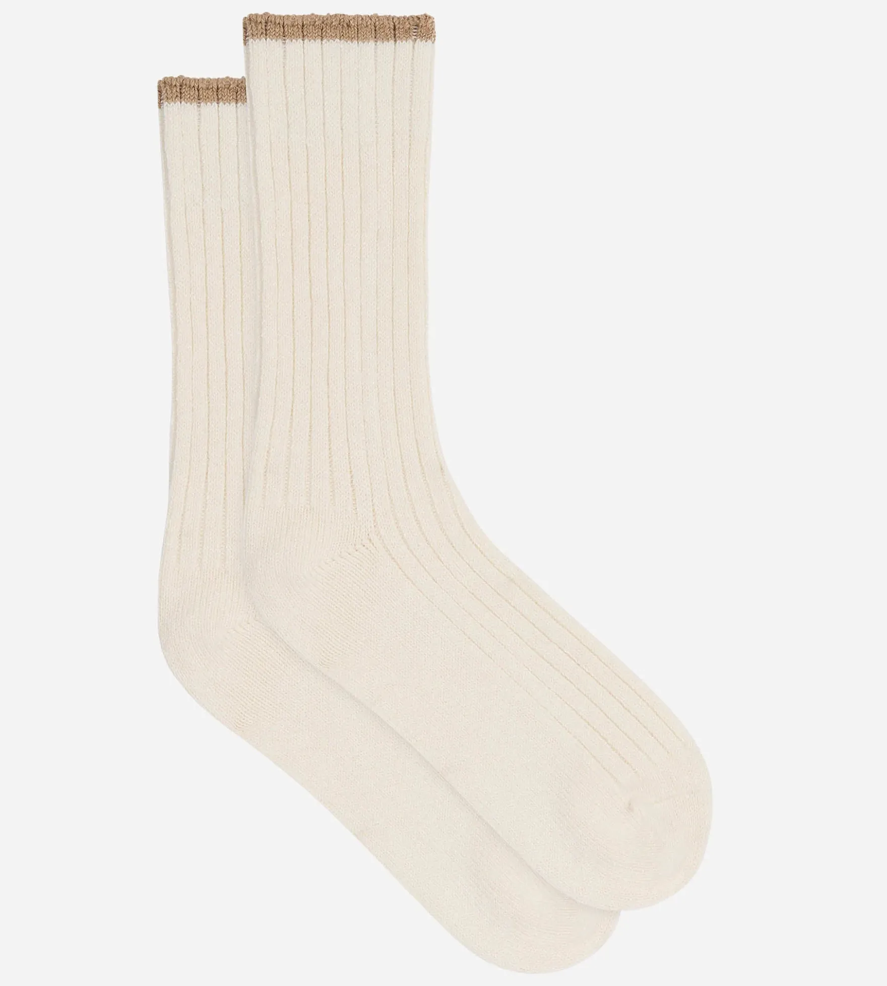 Chaussettes chaudes femme beige crème Bamboo
