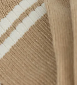 Chaussettes côtelées coton taupe profond DIM x Ines de la Fressange