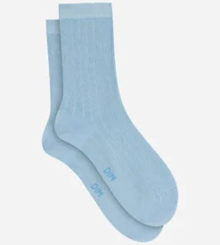 Chaussettes femme côtelées en coton satiné Horizon Dim Mode