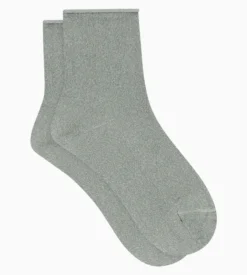 Chaussettes femme en lurex Kaki Dim Mode