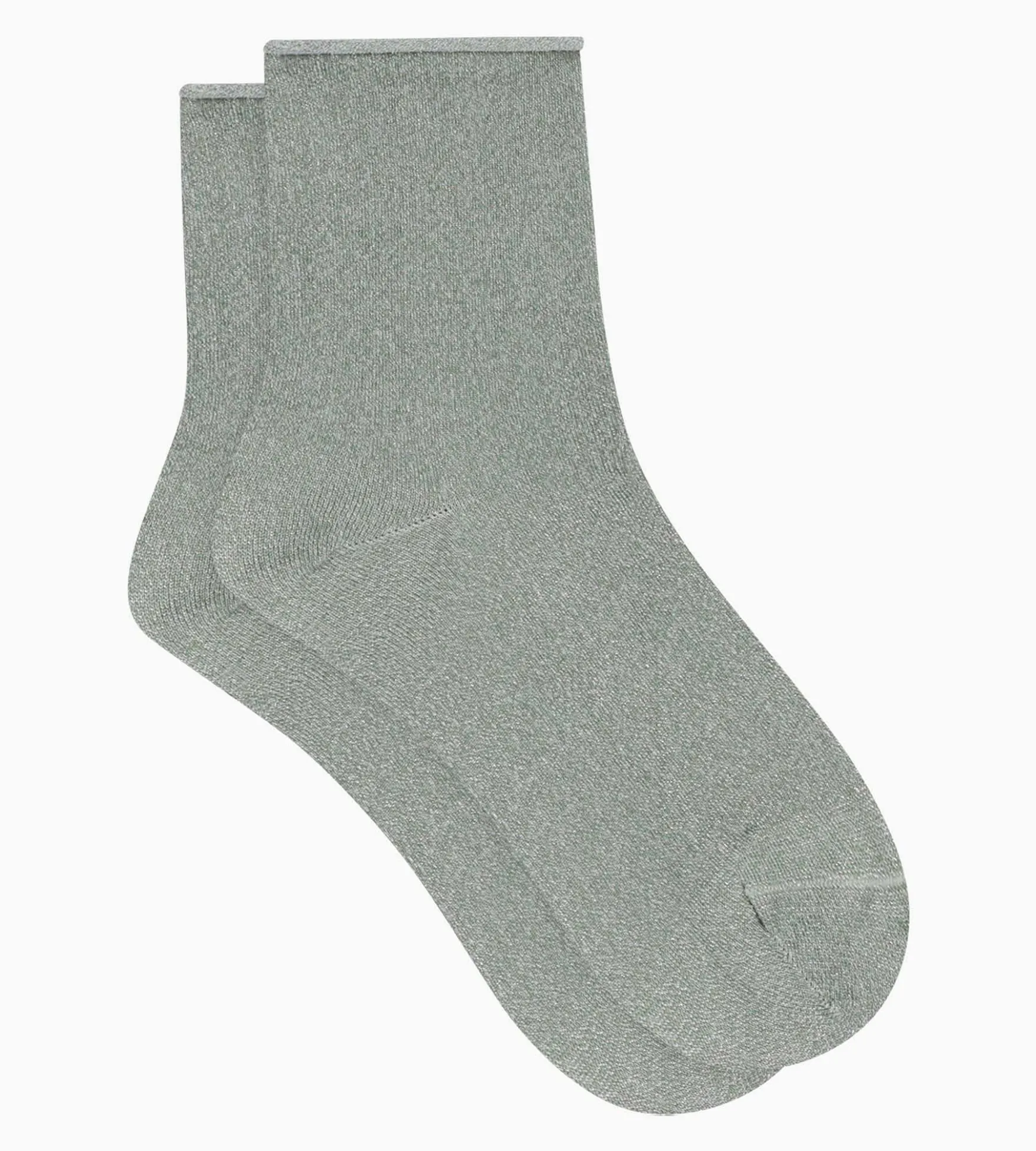 Chaussettes femme en lurex Kaki Dim Mode