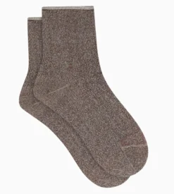 Chaussettes femme en lurex Marron Dim Mode