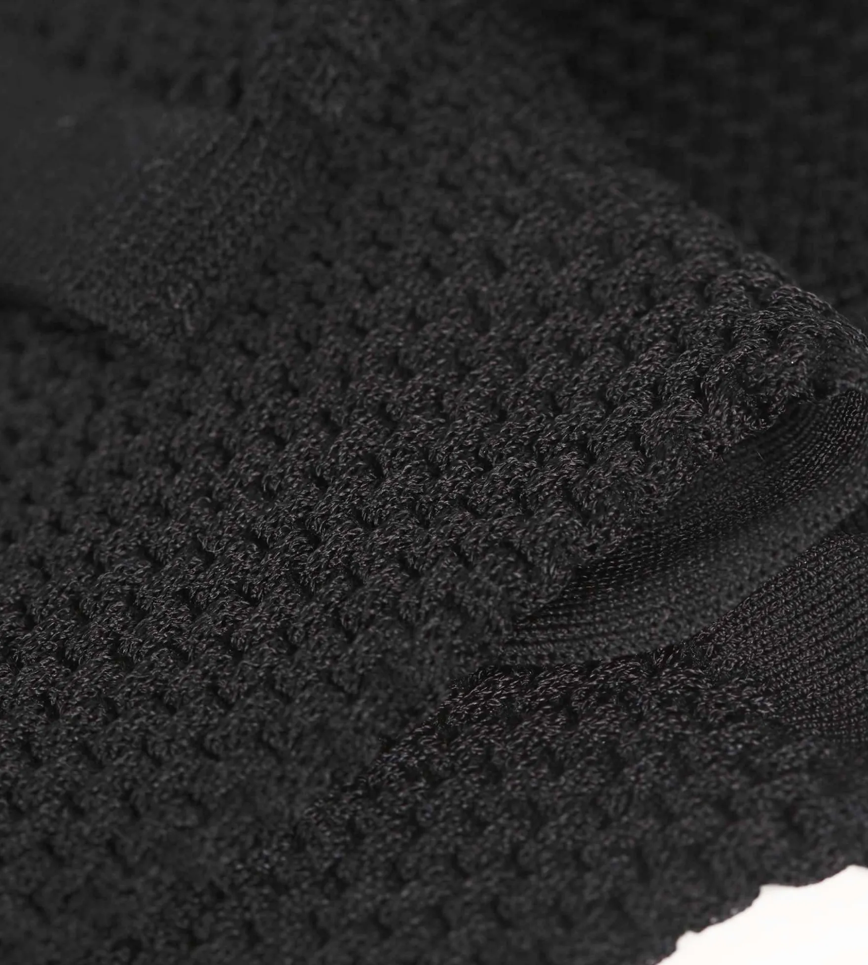 Chaussettes femme en viscose noire effet gaufré Dim Style