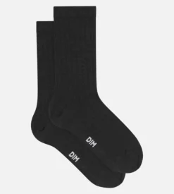 Chaussettes femme Noir satin Dim Mode