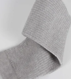 Chaussettes femme taupe et Lurex argent Dim Mode