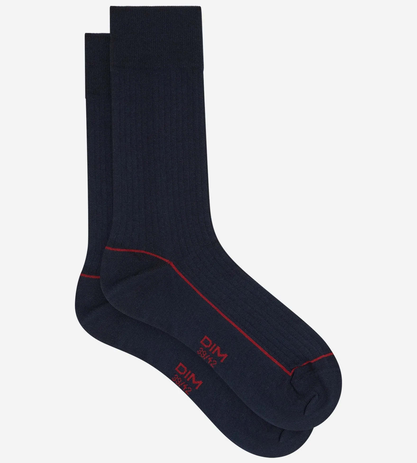 Chaussettes homme coton bleu marine La Mode Côtelée