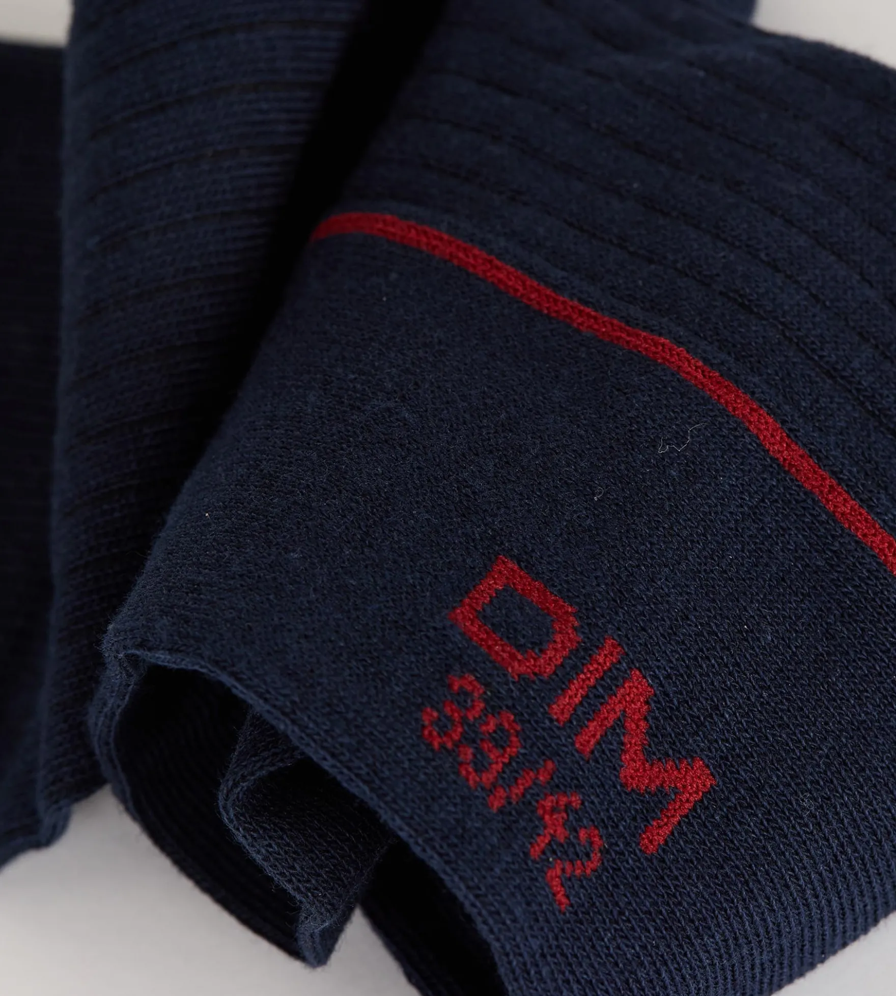 Chaussettes homme coton bleu marine La Mode Côtelée