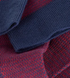 Chaussettes homme coton rouge grenat La Mode