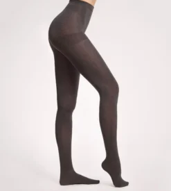 Collant chaud effet laine gris foncé 115D Thermo