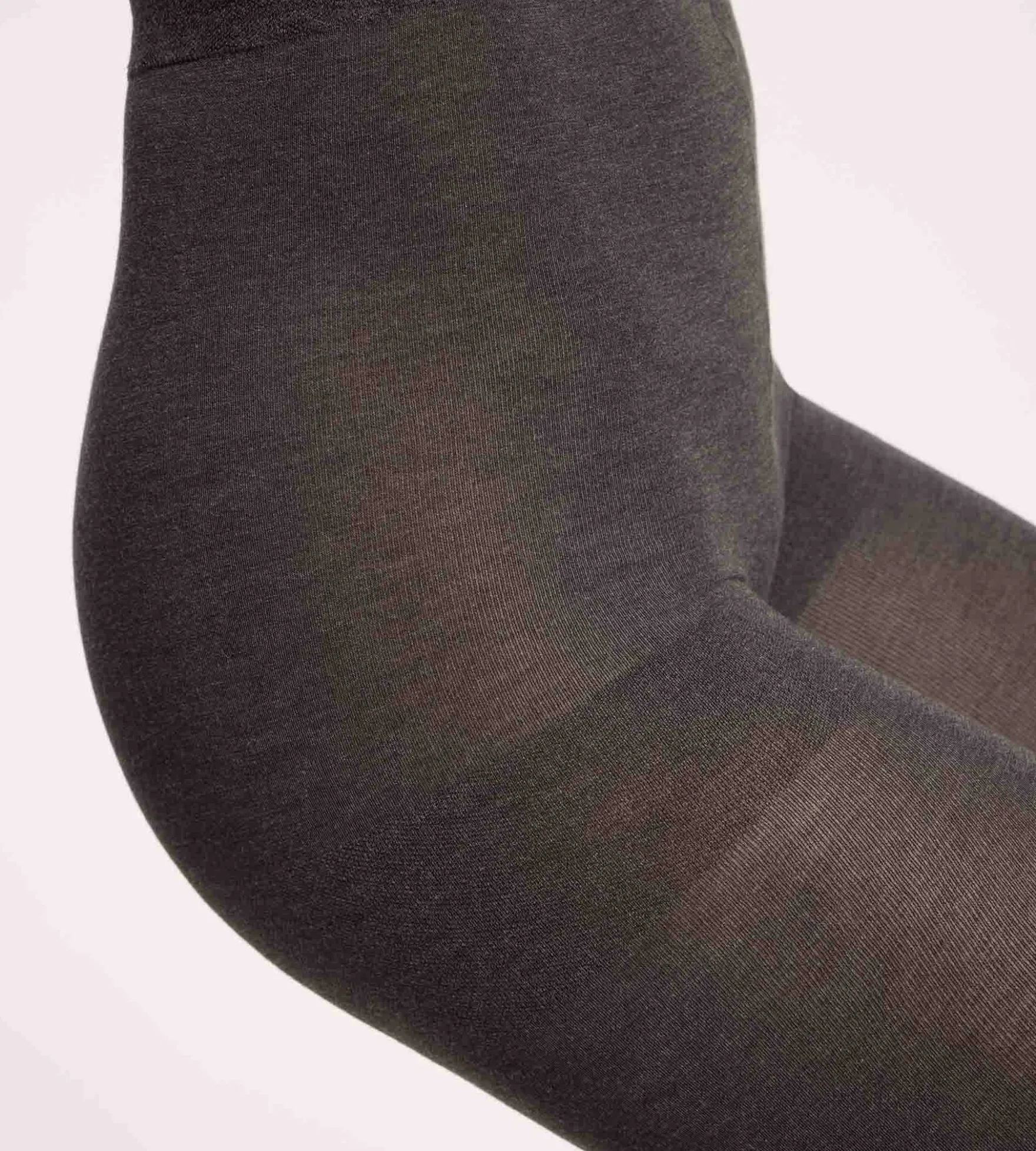 Collant chaud effet laine gris foncé 115D Thermo