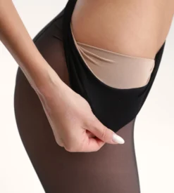 Collant chaud effet transparent Noir Thermo