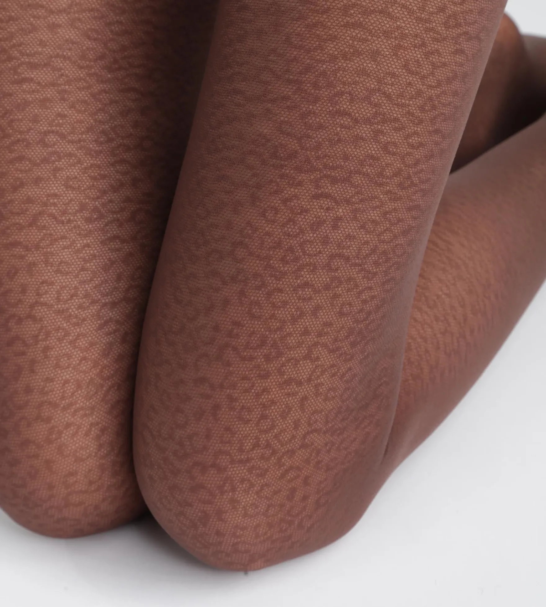 Collant femme semi-opaque Café à motif léopard Dim Style