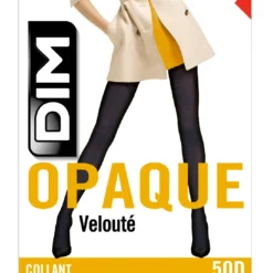Collant gris charbon opaque veloulé Style 50D