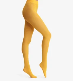 Collant jaune opaque 50D Dim x Ines de la Fressange