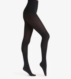 Collant noir Diam's Jambes Fuselées ultra-opaque 70D