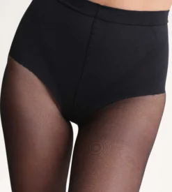 Collant noir Diam's Ventre Plat 25D
