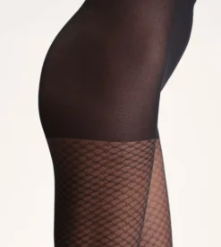 Collant noir voile bijoux 23D Madame so Chic