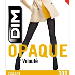 Collant opaque velouté marine 50D Femme Les Opaques