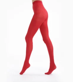 Collant opaque velouté rouge intense 50D Style