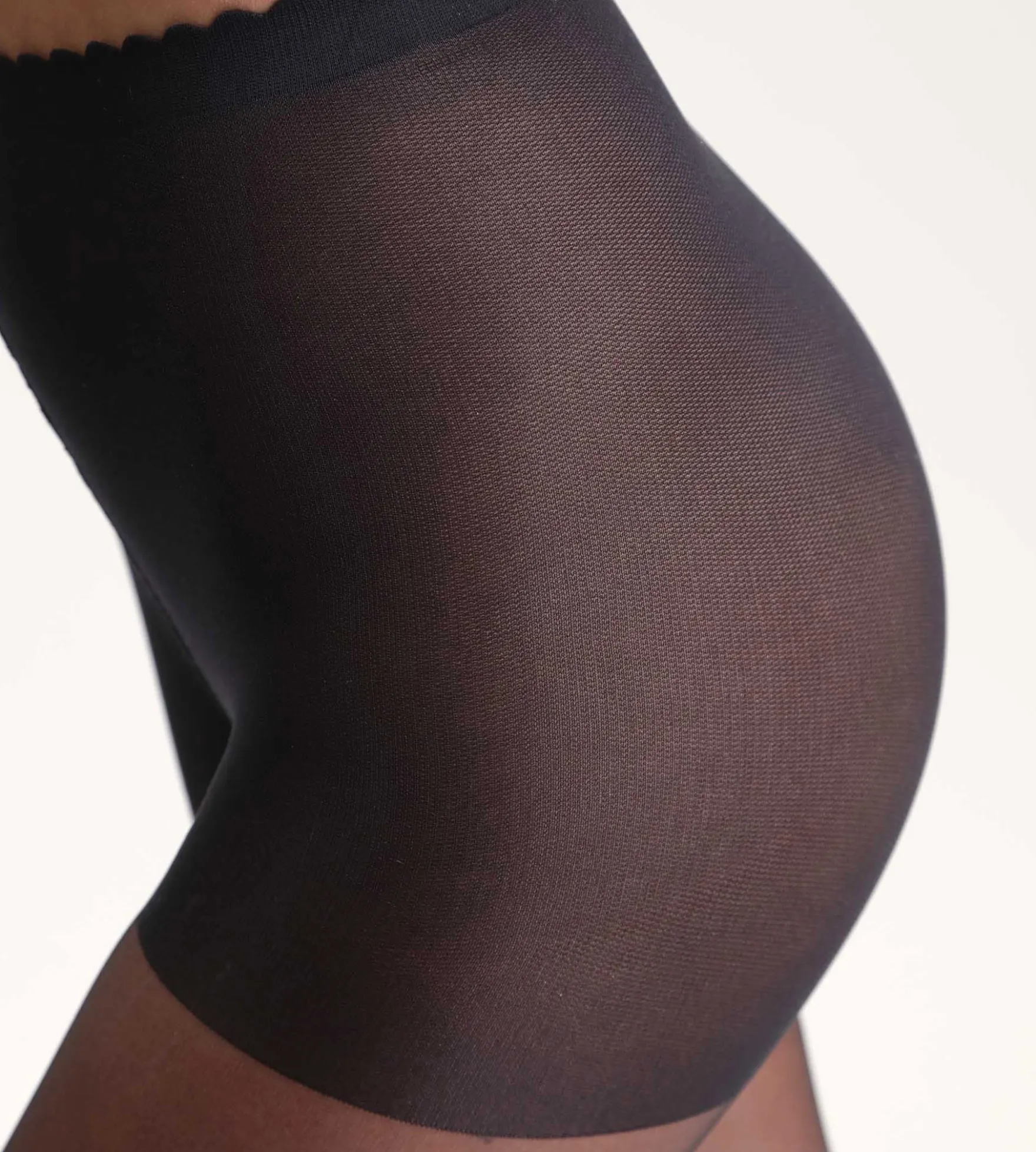 Collant transparent noir effet nude 17D Body Touch