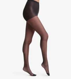Collant transparent noir effet nude 17D Body Touch