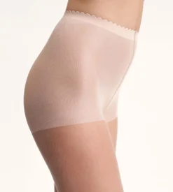 Collant voile transparent beige éclat effet nude Body Touch Dim 17D