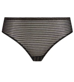 Culotte dentelle noire rayée Holiday