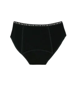 Culotte de règles pour fille en coton bio Flux Moyen Noir My Protect