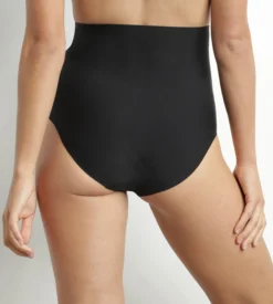Culotte effet sculptant femme taille haute sans couture Noir Dim Silhouette Invisible
