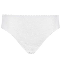 Culotte en dentelle ajourée à motifs floraux Blanc Daily Dentelle