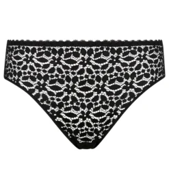 Culotte en dentelle florale ajourée Noire Daily Dentelle