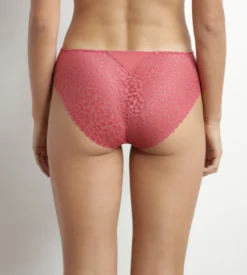 Culotte femme en dentelle florale Rose Satin Dim Daily Dentelle