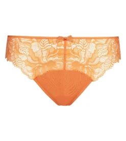 Culotte femme microfibre et dentelle Mandarine Dim Generous Essentiel