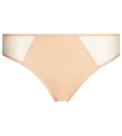Culotte femme microfibre et tulle plumetis Abricot Generous Coton Bio