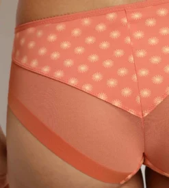 Culotte femme microfibre et tulle motif soleil Dim Generous